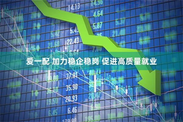 爱一配 加力稳企稳岗 促进高质量就业