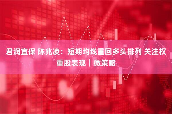 君润宜保 陈兆凌:短期均线重回多头排列 关注权重股表现|微策略