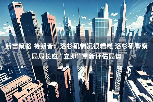 新富策略 特朗普：洛杉矶情况很糟糕 洛杉矶警察局局长应“立即”重新评估局势
