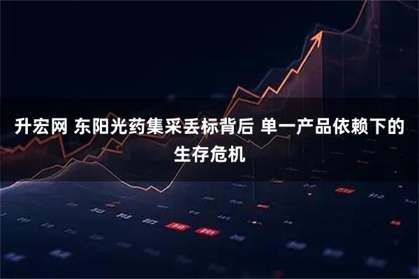 升宏网 东阳光药集采丢标背后 单一产品依赖下的生存危机